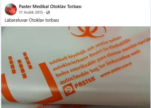 Laboratuvar Sterilizasyon Poşeti